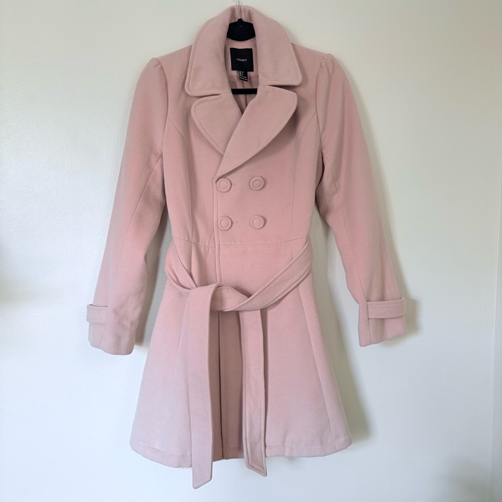 Forever 21 Pink Trench Coat